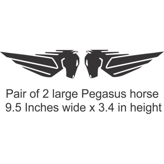 Pegasus horse sticker EBR logo sticker for motorcycles and helmets