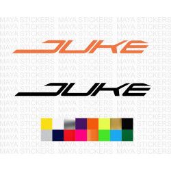 Duke logo sticker for KTM motorcycles and helmet ( Pair of 2 )
