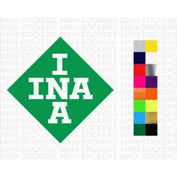 INA bearings logo stickers for cars and motorcycles ( Pair of 2 stickers )