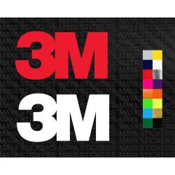 3M logo decal stickers for cars and motorcycles ( Pair of 2 )