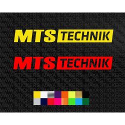 MTS technik logo car sponsor stickers ( Pair of 2 )
