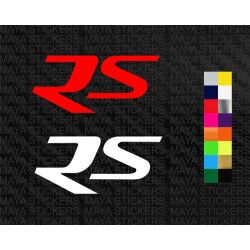 RS logo stickers for Triumph speed triple and street triple ( pair of 2 )