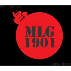 MLG 1901 custom stickers for Royal Enfield 