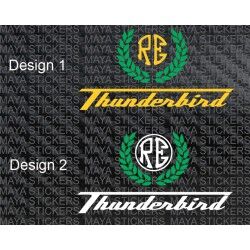 Royal Enfield Thunderbird custom sticker  in Continental GT style
