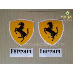 Ferrari logo stickers for Bikes, cars, laptops