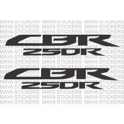 Honda CBR 250R logo for motorcycles stickers ( Pair of 2 )