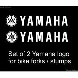 Yamaha full logo sticker / decal for yamaha bikes ( Pair of 2 stikcers )