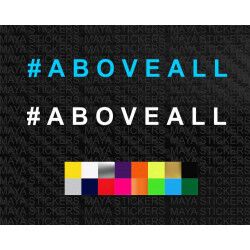 #ABOVEALL sticker for Tata Harrier and others