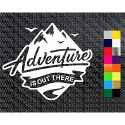 Adventure is out there decal sticker for cars, bikes, helmets 