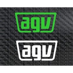 AGV simple logo decal sticker for motorcycles, cars, and helmets