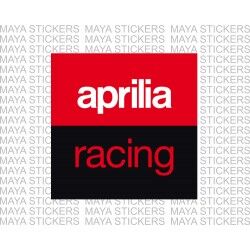 1 Adesivo Resinato Sticker 3D APRILIA Racing #BE BE A RACER 