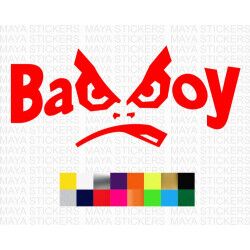 Bad Boy logo sticker for cars, bikes, laptops