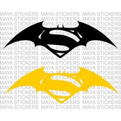 Batman vs superman dawn of justice logo stickers