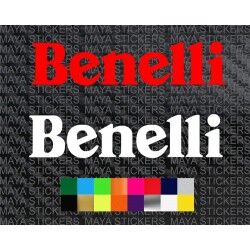 Benelli logo sticker for motorcycles and helmets ( Pair of 2 )