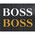 BOSS logo stickers for cars, bikes, laptops
