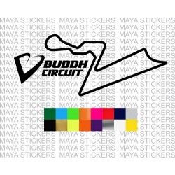 Buddh International circuit track logo sticker for cars and motorcycles