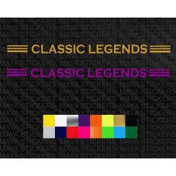 Classic legends logo stickers for bikes and cars ( Pair of 2 )
