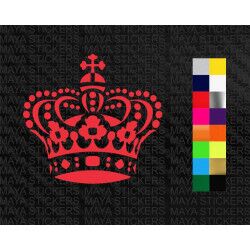 Crown decal sticker for cars, bikes, laptops