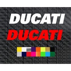 Ducati text logo decal stickers for bikes and helmet