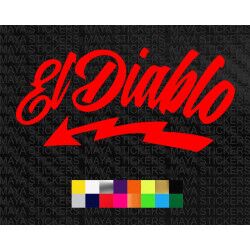 El Diablo Fabio Quartararo sticker for cars, bikes, laptops