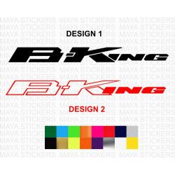 Suzuki B-king logo stickers for bikes and helmets ( Pair of 2 stickers)