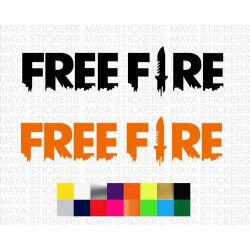 Free Fire logo sticker for mobiles, bikes, cars and others