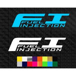 FI Fuel Injection logo stickers for motorcycles 