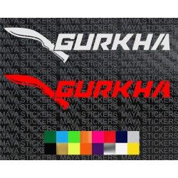 Force Gurkha logo sticker in custom colors and sizes