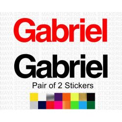Gabriel shock absorbers logo stickers for bikes and cars ( Pair of 2 )