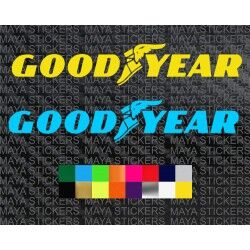 Goodyear tyres logo sticker for cars (Pair of 2 )