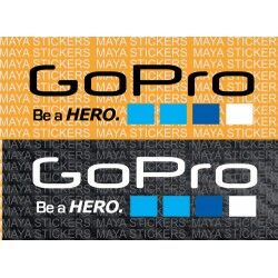 GoPro logo stickers for Bikes, helmets, cars