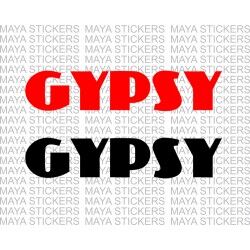 Maruti Suzuki gypsy logo car sticker  ( Pair of 2 )