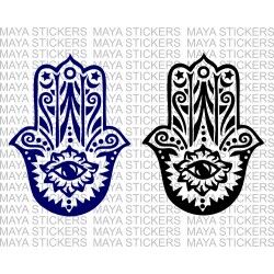 Hamsa hand decal sticker for Bikes, Cars and Walls