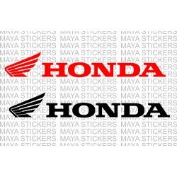 Honda two wheelers full logo sticker for motorcycles and scooters ( Pair of 2 stickers )