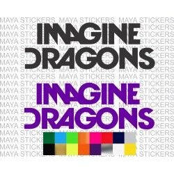 Imagine Dragons logo stickers for cars, bikes, laptops. 