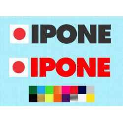 IPONE logo stickers for motorcycles and helmets