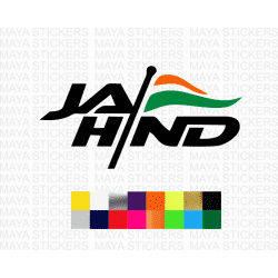 Jai Hind decal sticker for cars, bikes, laptops