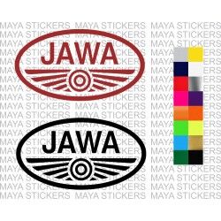 Jawa motorcycles logo decal sticker for bikes, helmets ( Pair of 2 stickers )