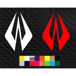 Kimi Raikkonen logo sticker for cars, bikes, laptops, helmets ( Pair of 2 )