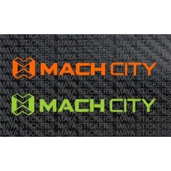 Mach City bicycles logo stickers 