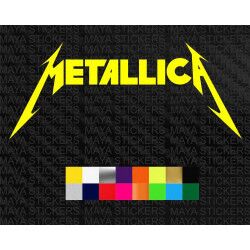 Metallica logo sticker for cars, bikes, laptops, wall and others