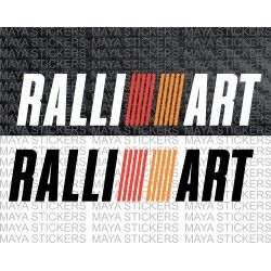 Mitsubishi Ralliart racing logo decal stickers 