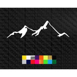 Mountain decal sticker for cars, bikes, laptops