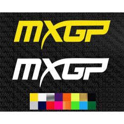 MXGP Motocross Grandprix logo stickers for Motorcycles and helmets  ( Pair of 2 )