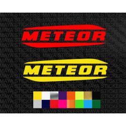 Royal Enfield Meteor logo sticker for motorcycles and helmets ( Pair of 2 )