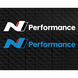 Hyundai N performance logo stickers for all hyundai cars