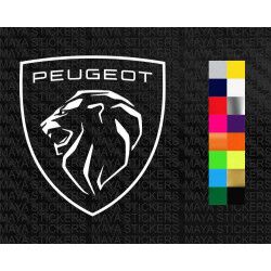 Peugeot new 2021  lion logo sticker for cars