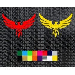 Phoenix bird decal sticker for cars, bikes, laptops