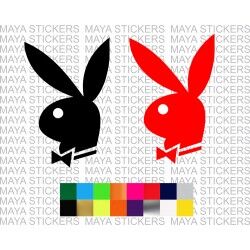 Playboy logo stickers for cars, bikes, laptops, and mobiles