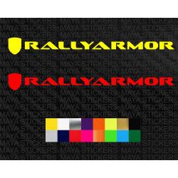 Rally armor mud flap  logo decal sticker for cars ( Pair of 2 stickers )